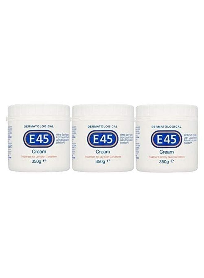 e45 Dermatological Cream Treatment for Dry Skin Conditions (350g) Pack of 3 - Image 2